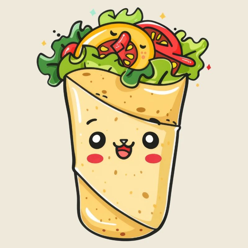 Süßes Burrito Comic