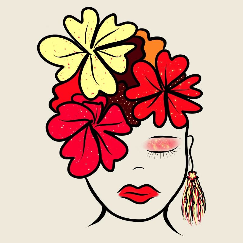 Imprimé de collage de fleurs botaniques