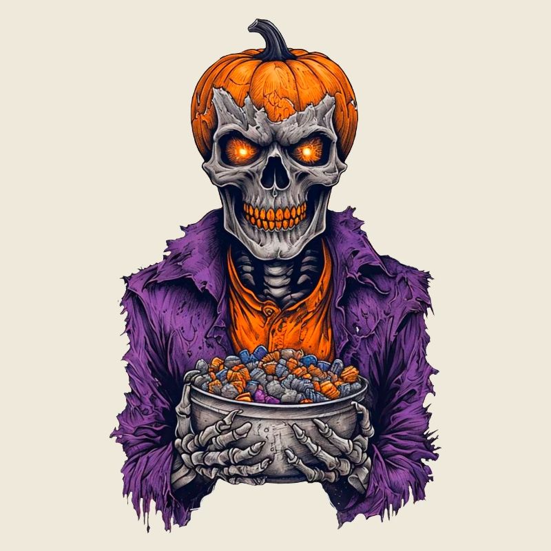 Bonbons squelette d’Halloween
