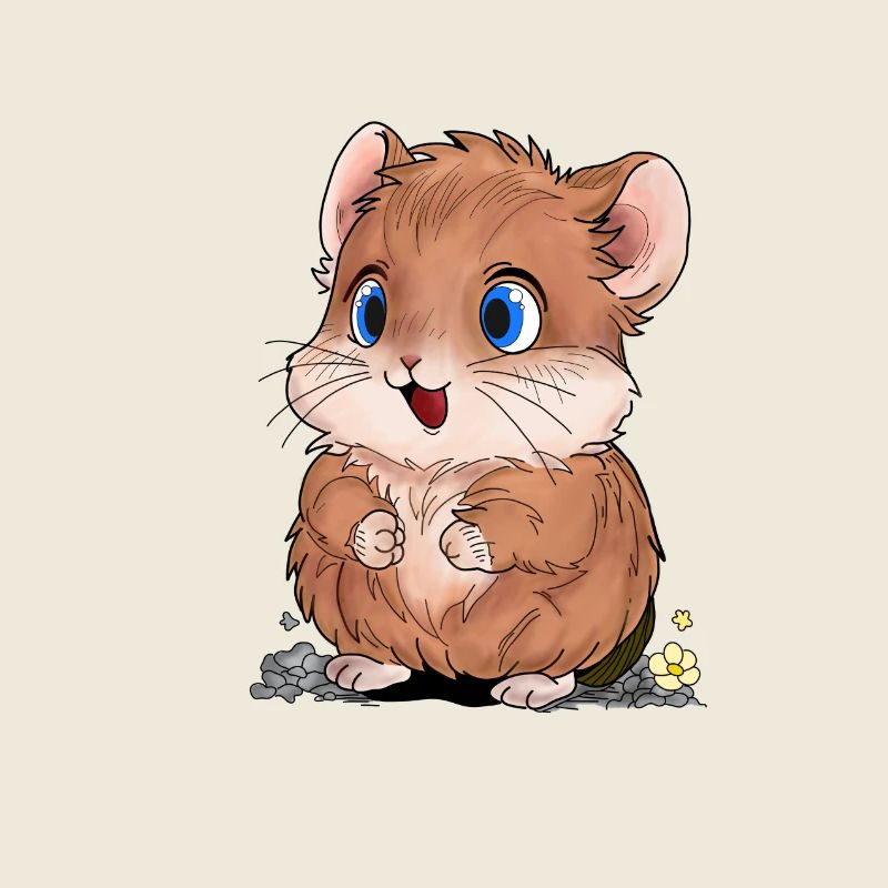 Fröhlicher Hamster