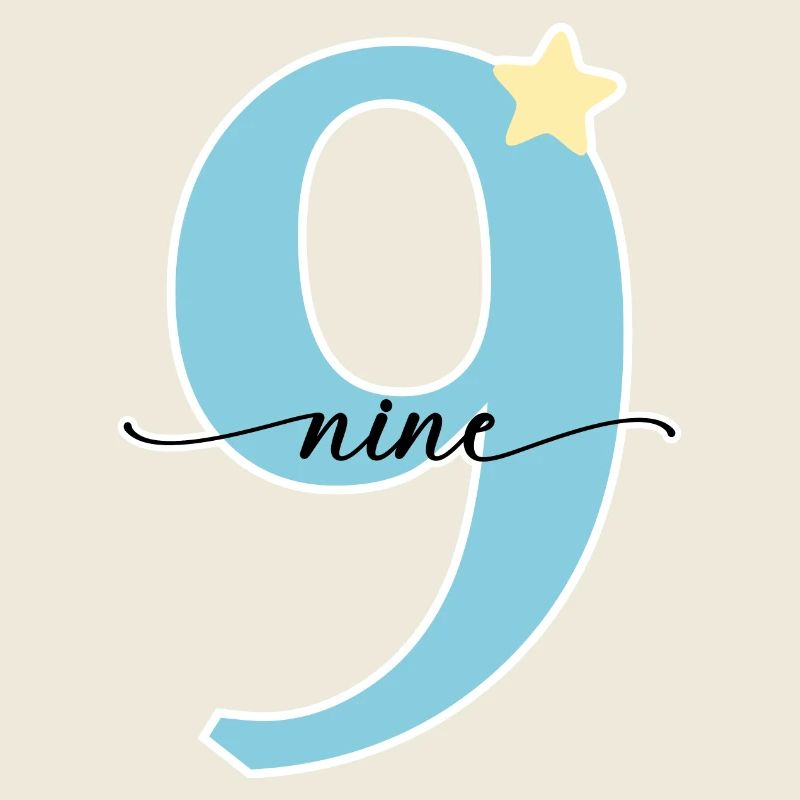 9. Geburtstag neun Jahre
