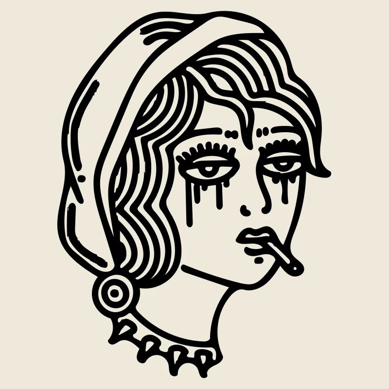 visage de fumée