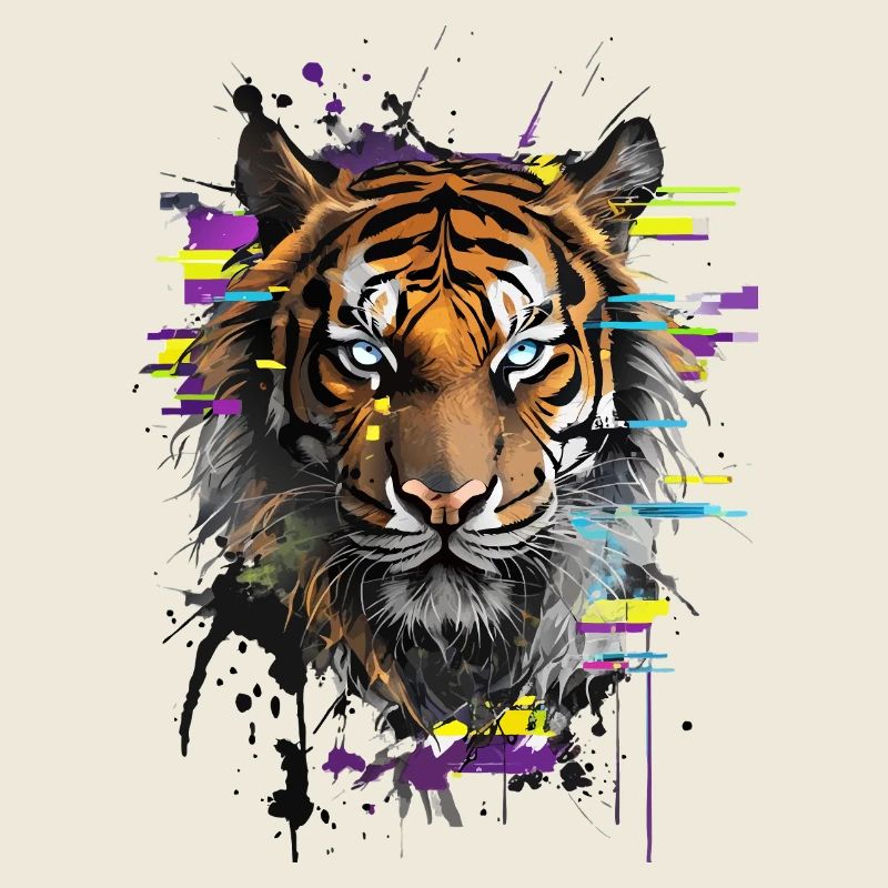Tiger Gaze: Chromatic Symphony