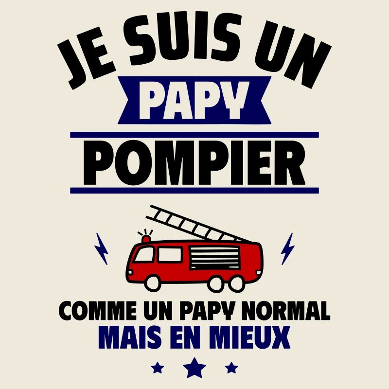 Papy pompier plus cool, fête des grands-pères
