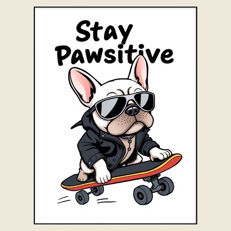 Style bouledogue cool - Stay Pawsitive Design