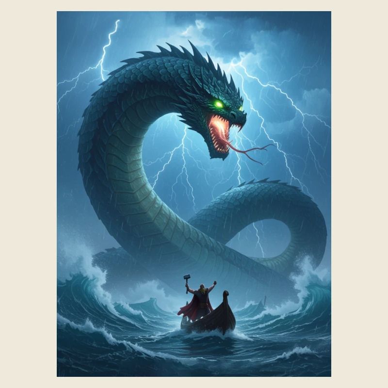 Jörmungandr, serpent de mer nordique de