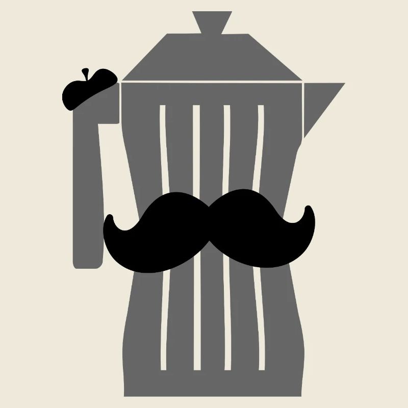 Moustache Espresso Schwarzer Kaffee