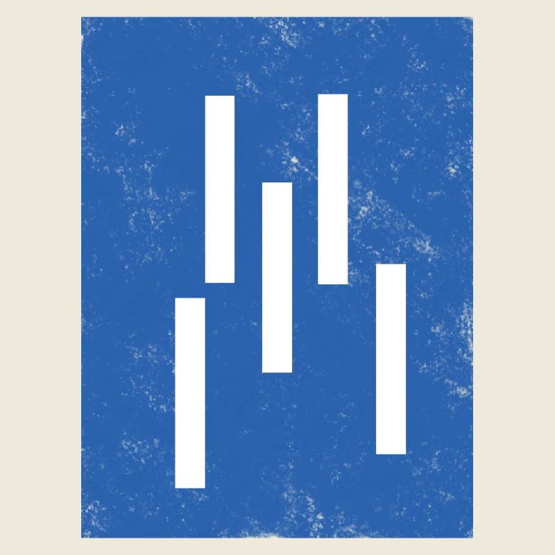 Abstract Vertical Lines Composition