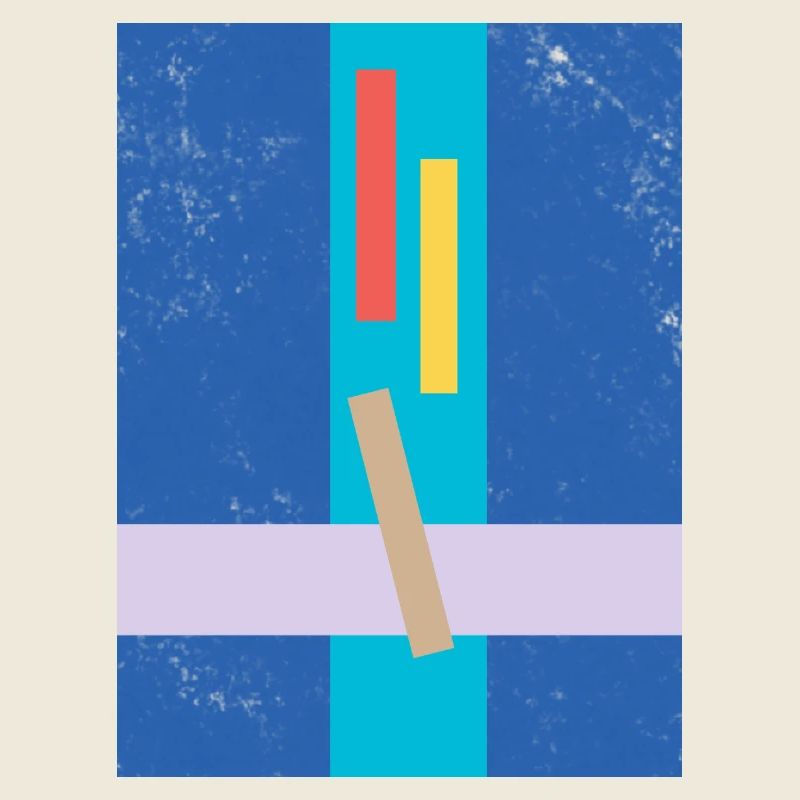 Abstract geometric color design