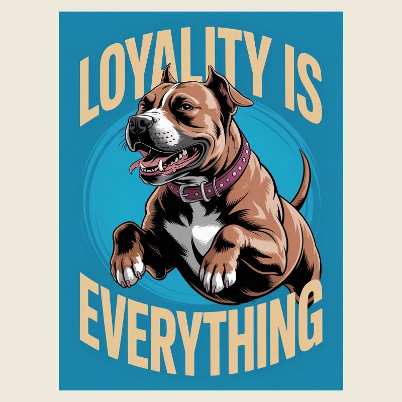 Dogo Canario mit „Loyality is everything“