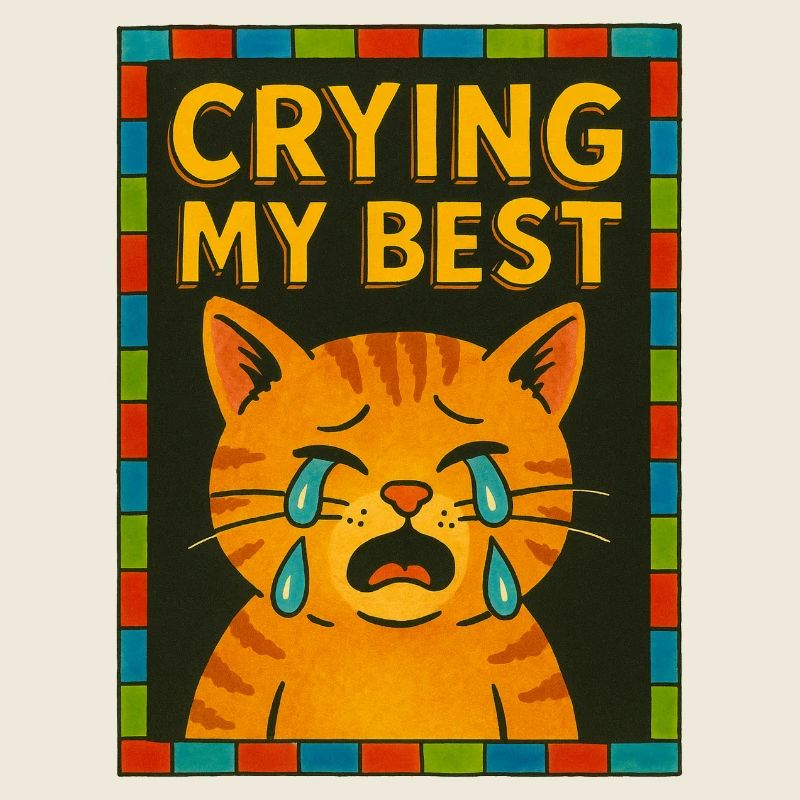 Chat qui pleure, émotif