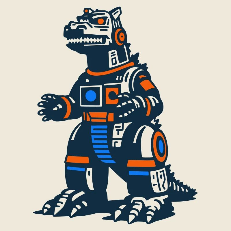 Futuristic Dinosaur Mecha