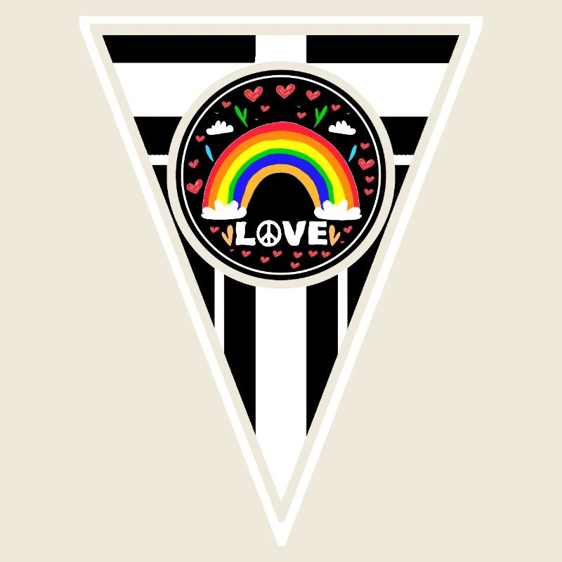 Regenbogen Love Peace Design