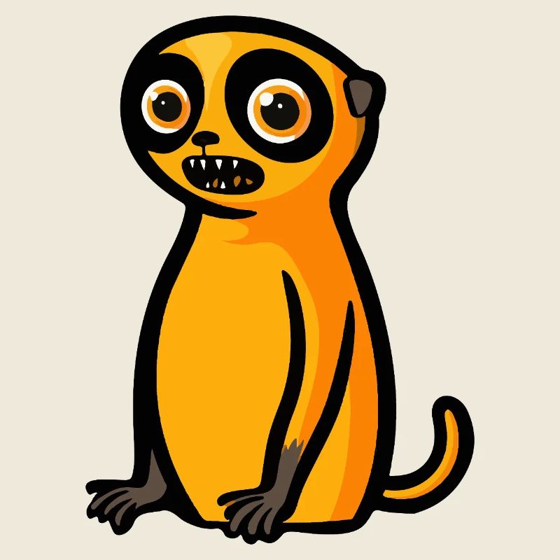 Erdmännchen Halloween Comic Lustig