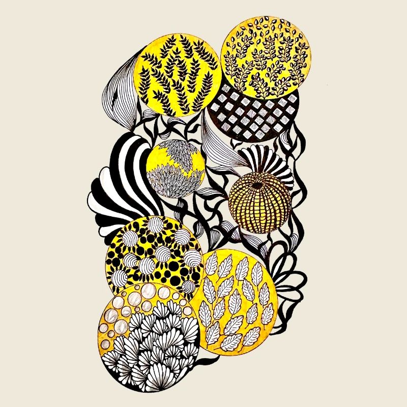 Luminous Circle Patterns Botany