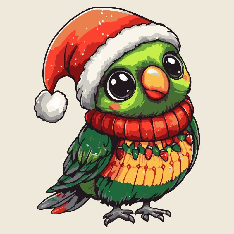 Perroquet Noël