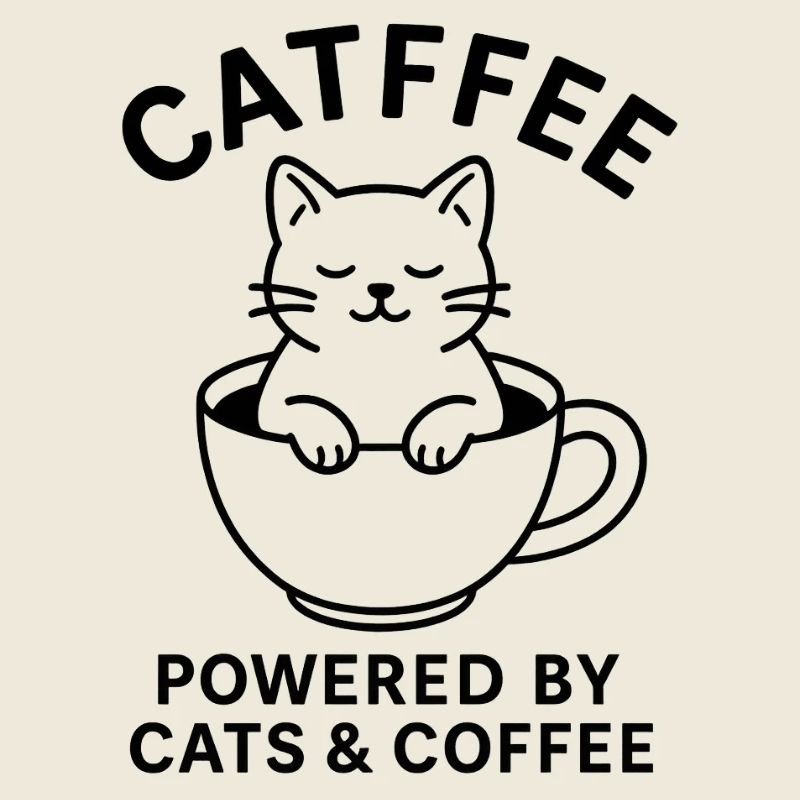 Katze im Kaffeebecher