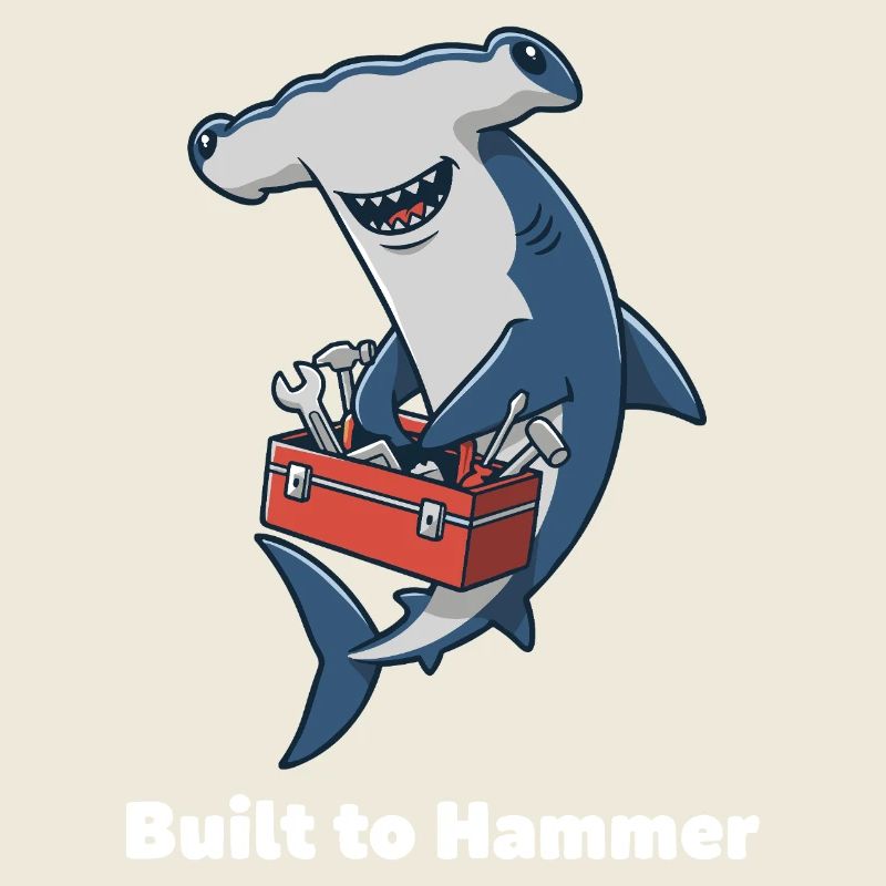 Artisan de la construction de requins-marteaux