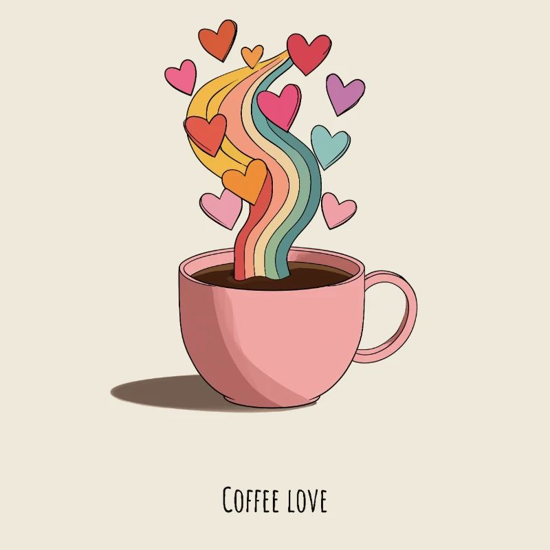 KaffeeLiebe Regenbogen Dampf