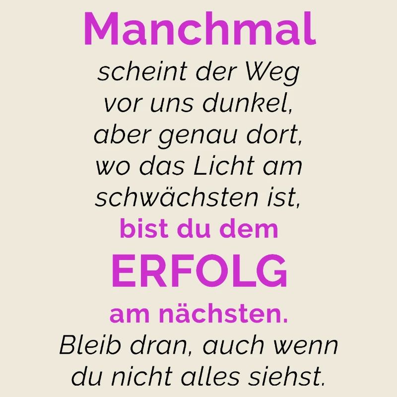 SPRUCH ☆ MOTIVATION ☆ ERFOLG