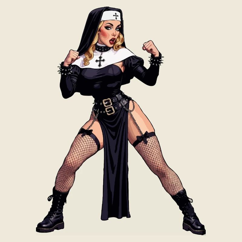 Super-Ehefrau-Nonne