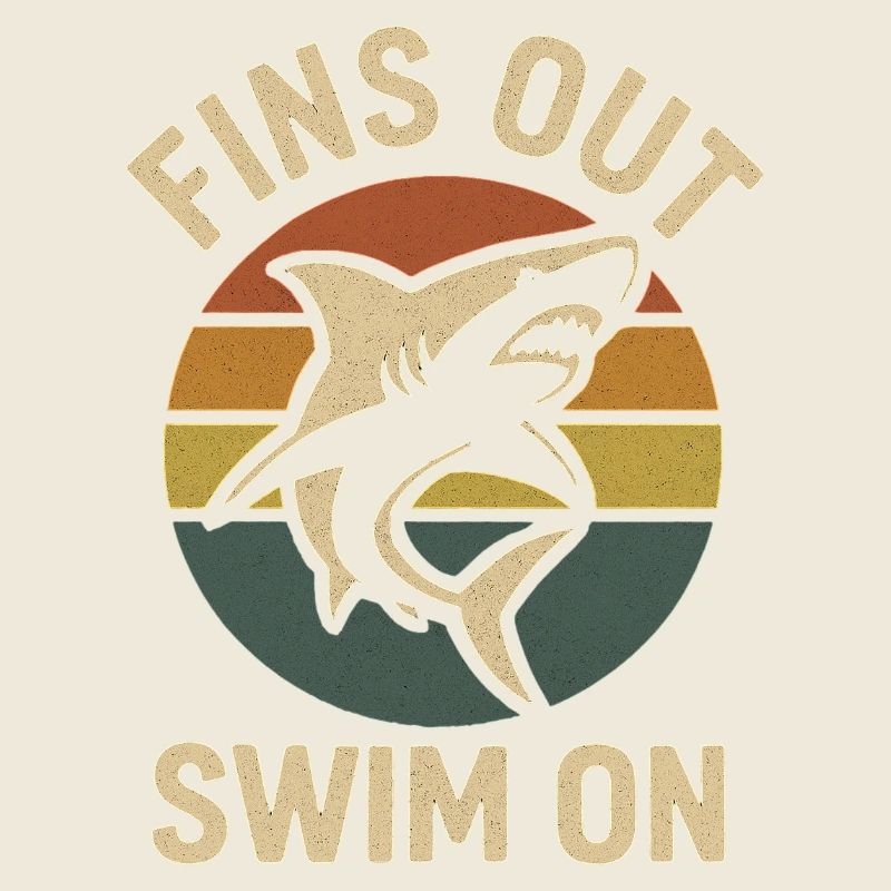 Nageoires déployées – requin au coucher du soleil