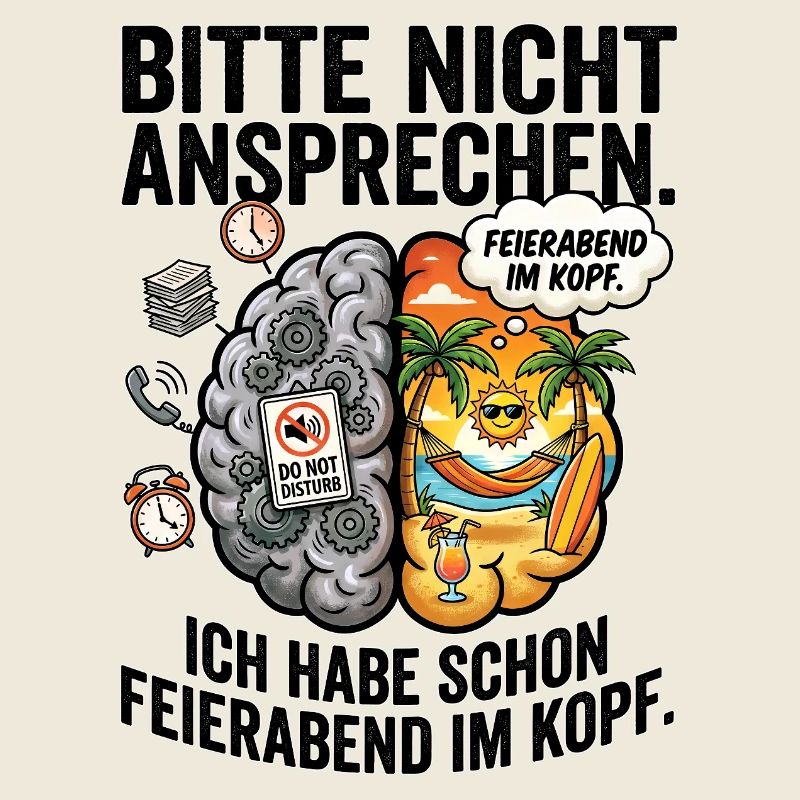 Feierabend Kopf-Konflikt