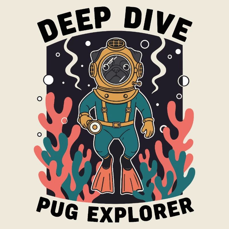 Deep Dive Pug Explorer Pug Diver