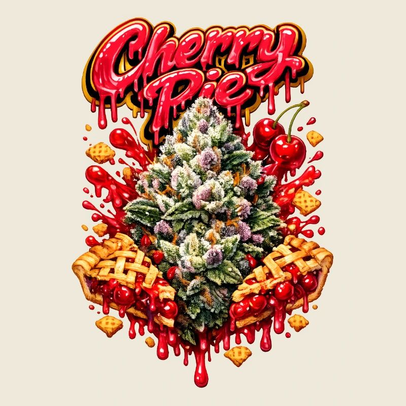 Cherry Pie Graffiti Print