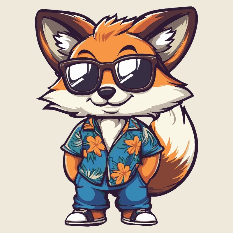 Fuchs Comic Urlaub