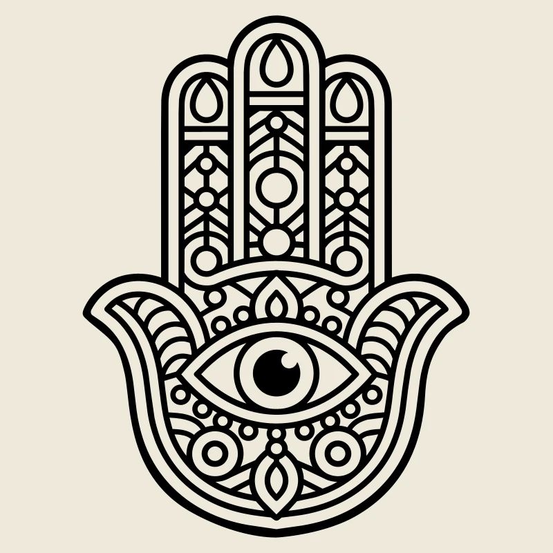 Panneau Hamsa
