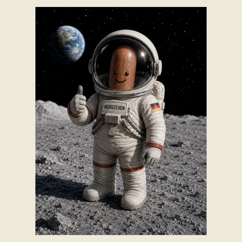 Astronaut Würstchen 1
