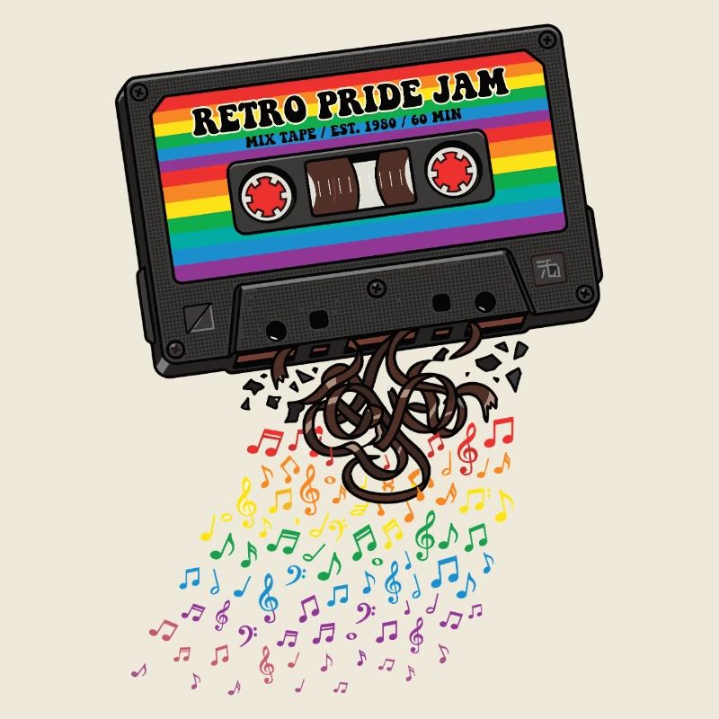 LGBT-Pride-Monat – Retro-Pride-Kassette