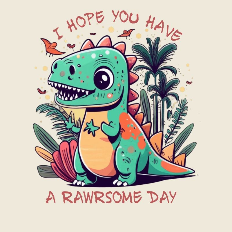 Ich hoffe, du hast einen wilden Tagesdinosaurier