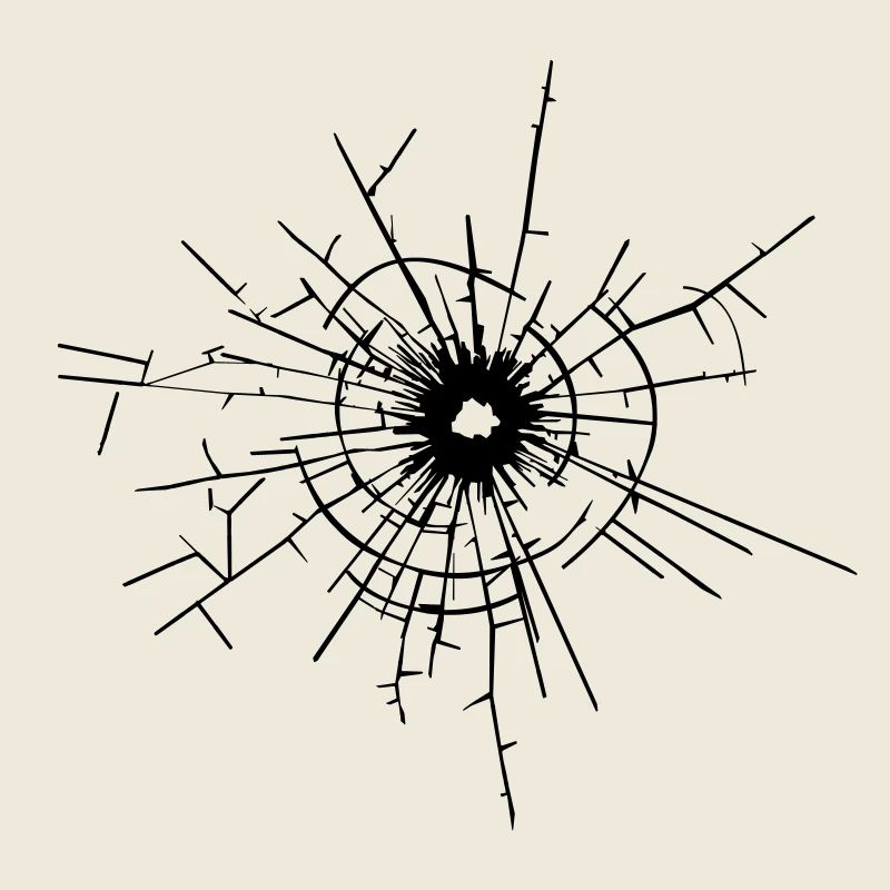 Glass crack