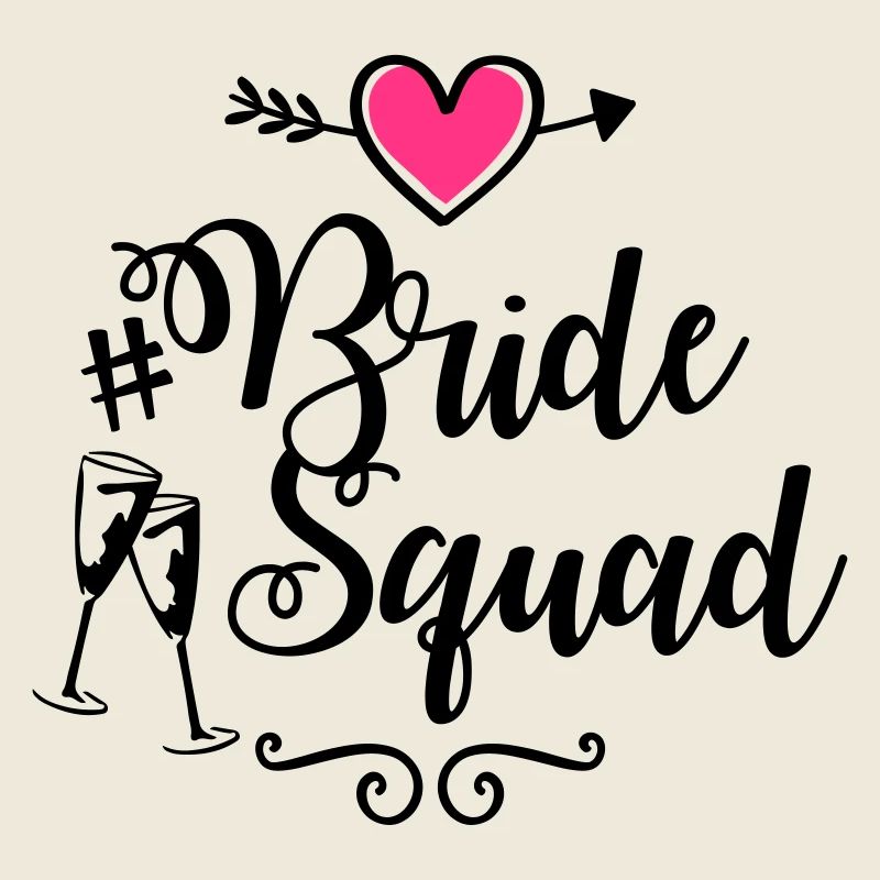 bride squad heart