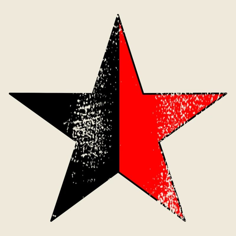 Étoile noir-rouge