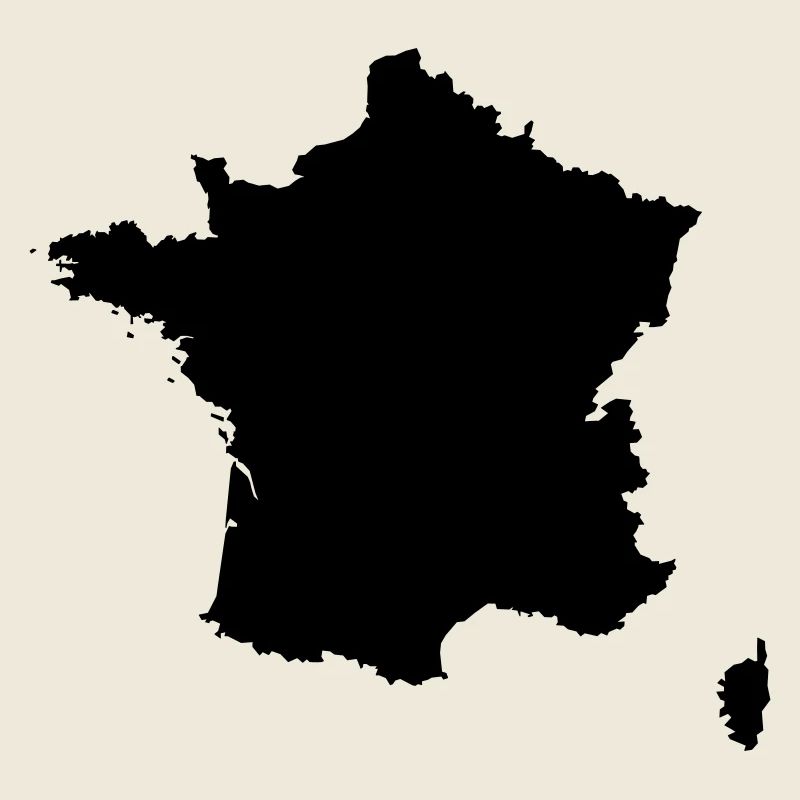 Carte du drapeau de la France