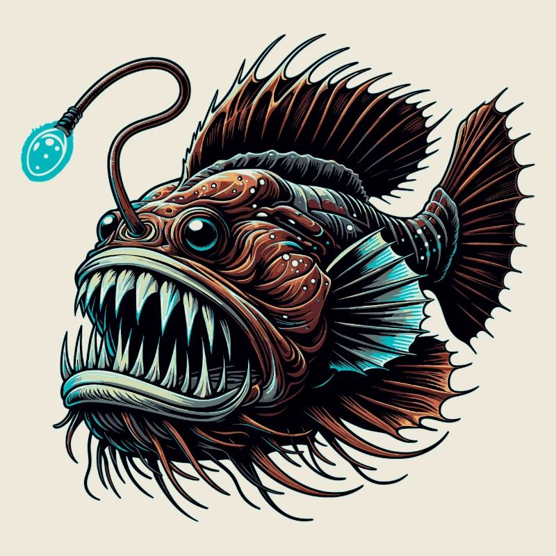 Poisson-grenouille Poisson-grenouille Baudroie Pêcheur