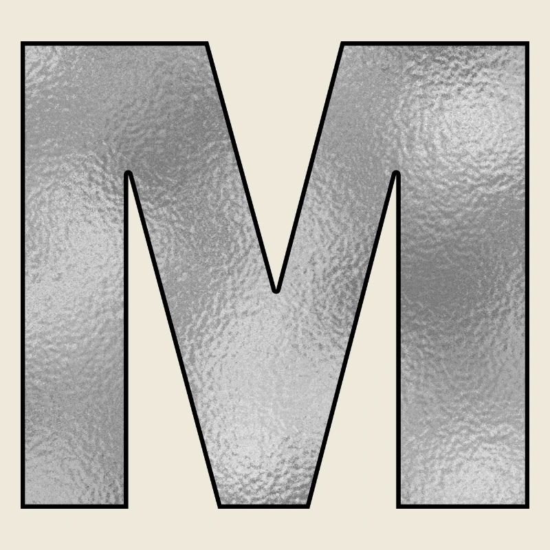 Lettre M Argent