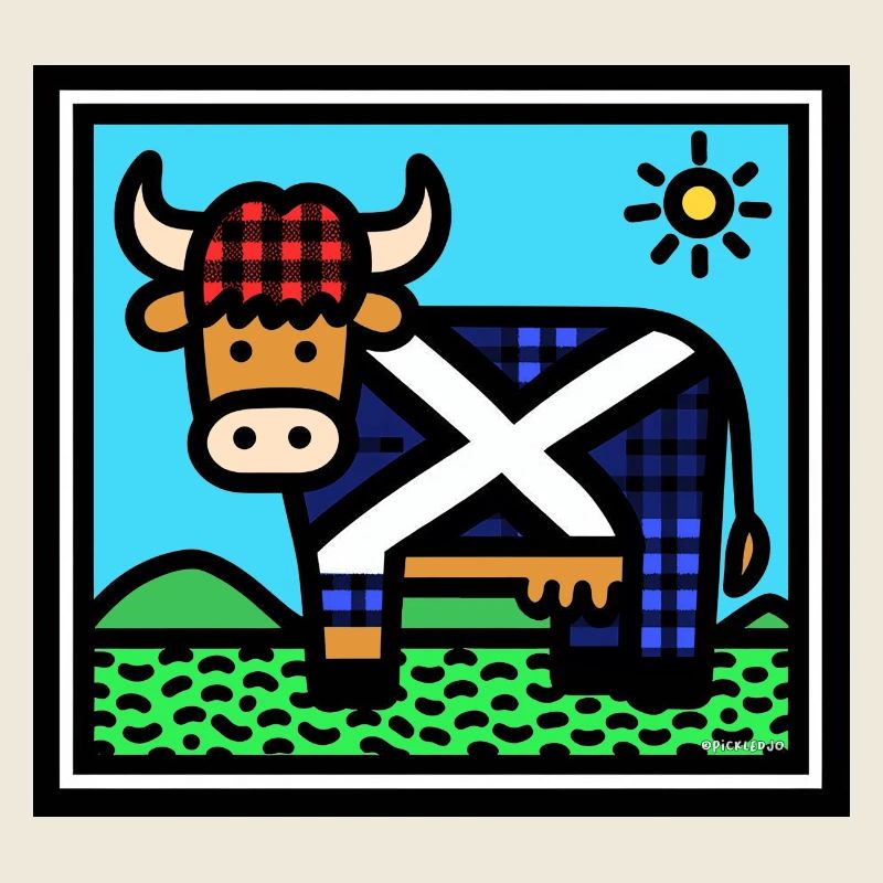 Scottish Highland Cow - Pop Art