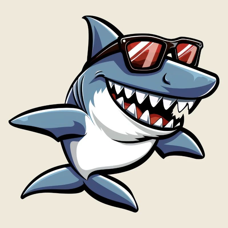 Requin Poisson Lunettes de Soleil Drôle