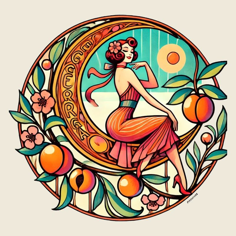 Georgia Peach Pinup