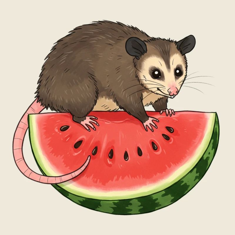 Opossum à la pastèque