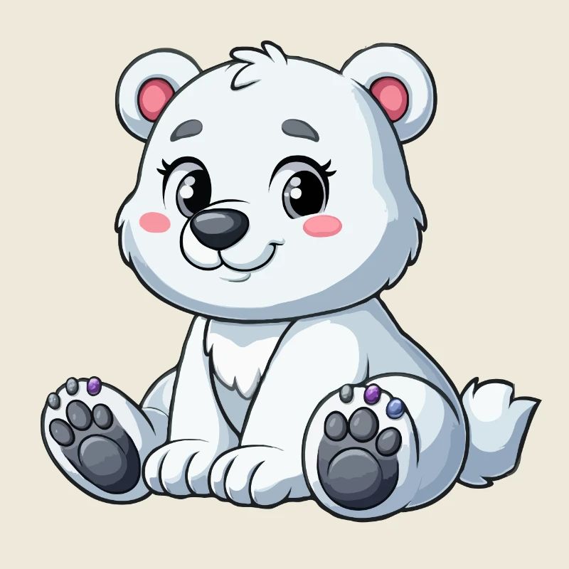 Mädchen Eisbär