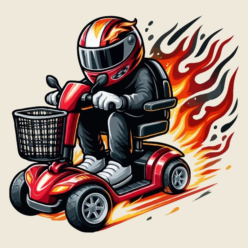 Race mobility scooter