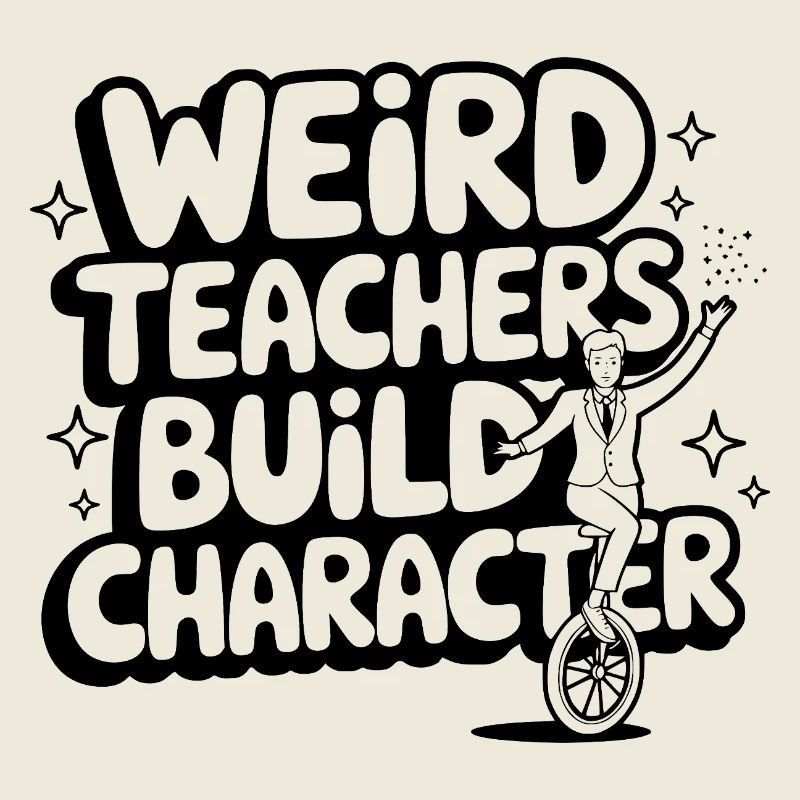 Des enseignants étranges construisent un caractère École drôle