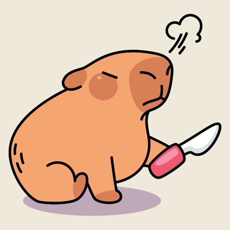 Capybara au Regard Fâché et Mignon