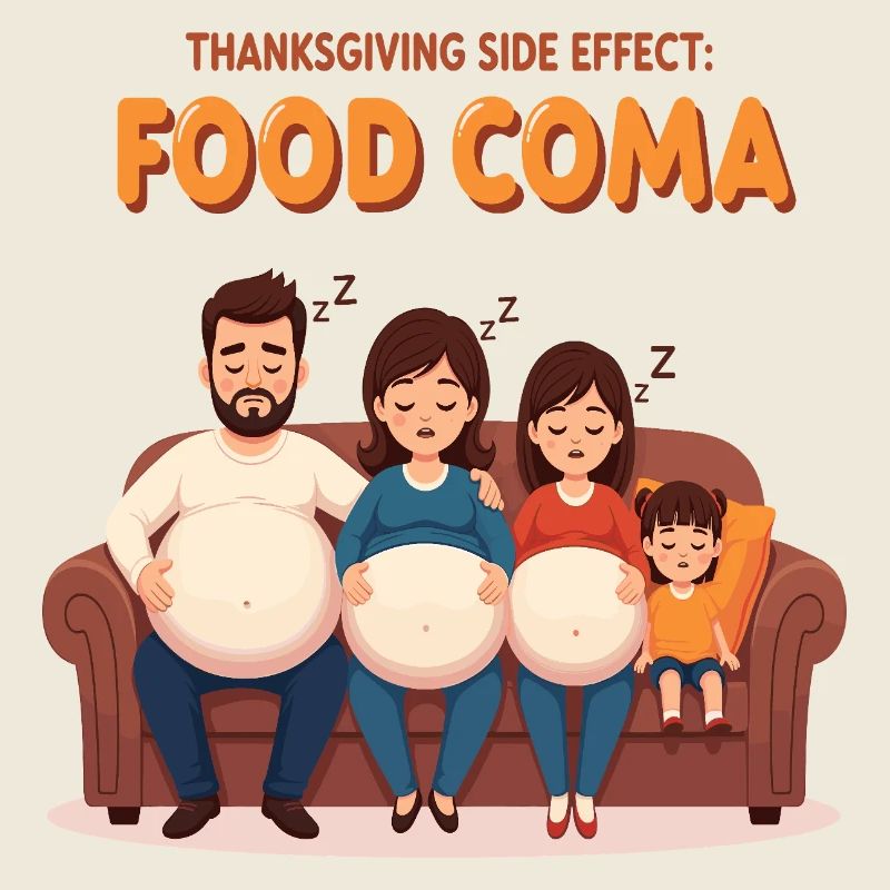 Coma alimentaire de Thanksgiving