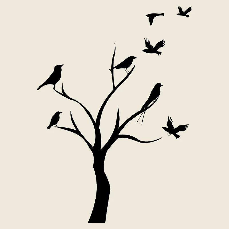 birds in tree